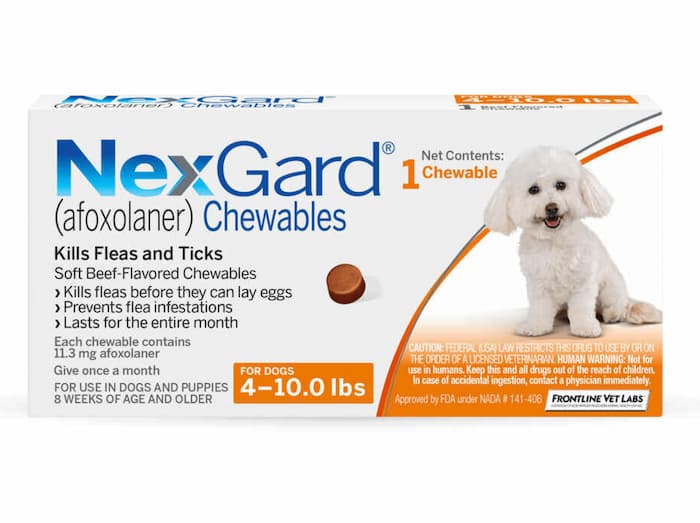 flea and tick medicine for dogs from NexGard